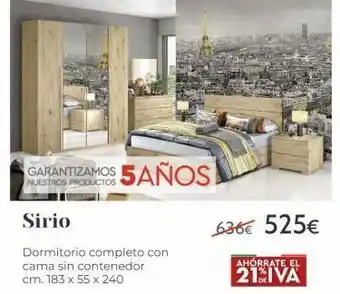 Mondo Convenienza Garantizamos nuestros productos 5años sirio dormitorio completo con cama sin contenedor cm. 183 x 55 x 240 636€ 525€ aho oferta