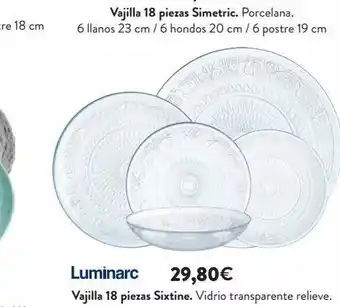 Rocasa Vajilla luminarc oferta