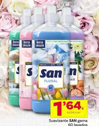 Supermercados Dani Suavizante san gama 60 lavados oferta