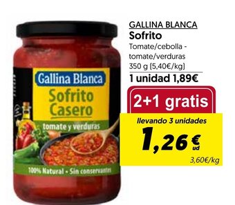 Hiper Usera Gallina Blanca Sofrito oferta