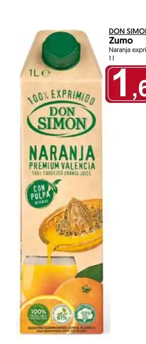 Hiper Usera Don Simon Zumo Naranja exprimida 1L oferta
