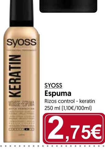 Hiper Usera Syoss Espuma oferta