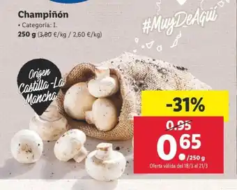 Lidl Champiñón 250 g oferta