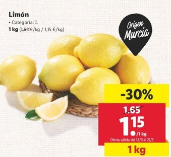 Lidl Limón 1 kg oferta