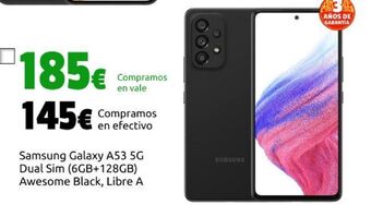CeX Samsung galaxy a53 5g dual sim (6gb+128gb) awesome black, libre a oferta