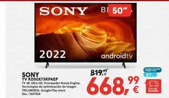 Worten Sony tvk kd50x73kpaep oferta