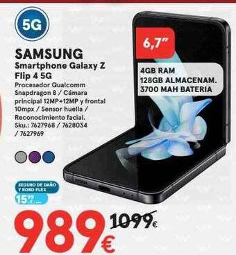 Worten Samsung smartphone galaxy z flip 4 5g oferta