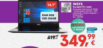 Worten Insys portátil pt1-140c oferta