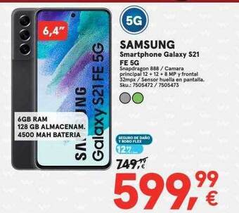 Worten Samsung smartphone galaxy s21 fe 5g oferta