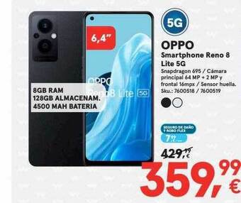 Worten Oppo smartphone reno 8 lite 5g oferta