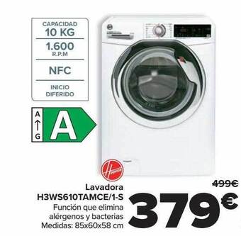 Carrefour Hoover lavadora h3ws610tamce 1-s oferta