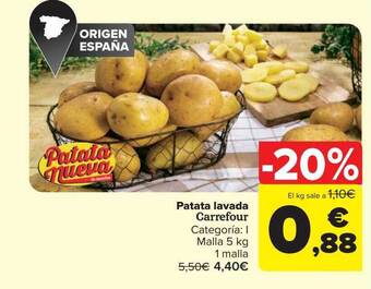 Carrefour Patata lavada carrefour oferta
