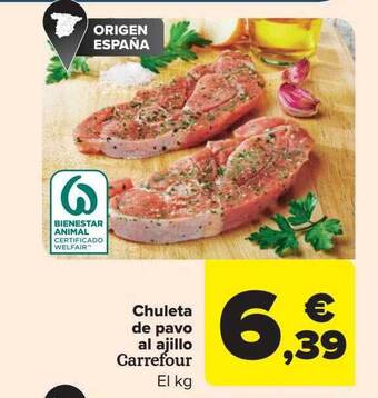 Carrefour Chuleta de pavo al ajillo carrefour oferta