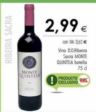 Cash Ifa Vino d.o.ribeira sacra monte quintela botella oferta