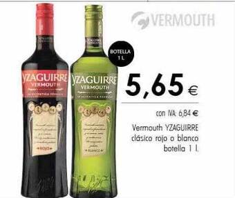 Cash Ifa Vermouth yzaguirre clásico rojo o blanco botella oferta