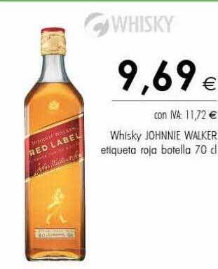 Cash Ifa Whisky johnnie walker etiqueta roja botella oferta