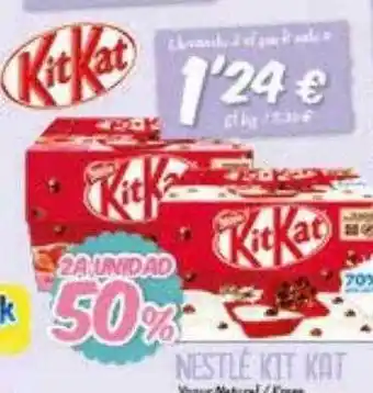 Hiperber 2a unidad 50% nestlé kit kat oferta