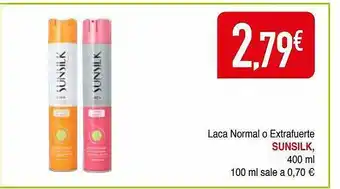 Laca normal o extrafuerte sunsilk