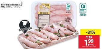 Lidl Solomillo de pollo 400 g oferta