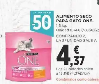 Supercor 2a unidad -50% alimento seco para gato one oferta