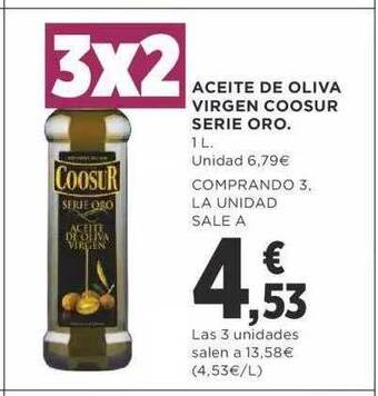 Supercor Aceite de oliva virgen coosur serie oro oferta