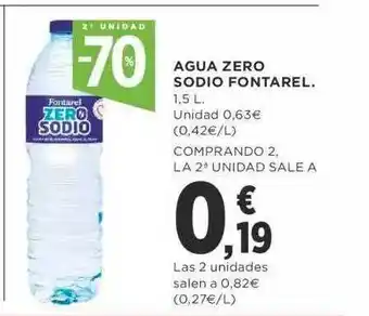 Supercor 2a unidad -70% agua zero sodio fontarel oferta