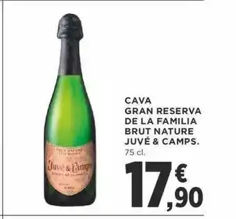 Supercor Cava gran reserva de la familia brut nature juvé & camps oferta