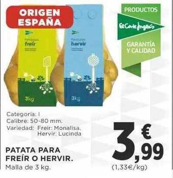 Supercor Patata para freír o hervir oferta