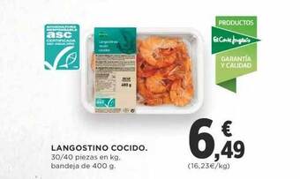 Supercor Langostino cocido oferta