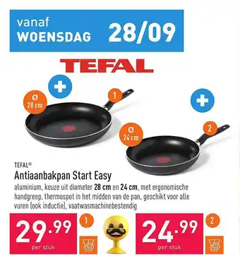 ALDI Tefal antiaanbakpan start easy oferta