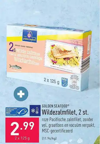 ALDI Golden seafood wildezelmfilet 2 st oferta