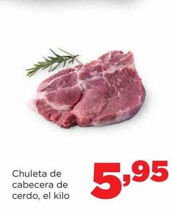 Alimerka Chuleta de cabecera de cerdo el kilo oferta