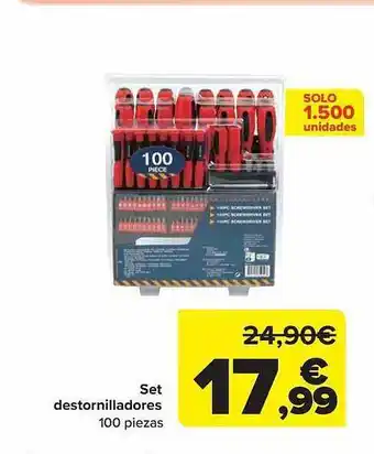 Carrefour Set destornilladores oferta