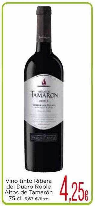 Proxi Vino tinto ribera del duero roble altos de tamarón oferta