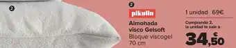 Carrefour Pikolin almohada visco gelsoft oferta