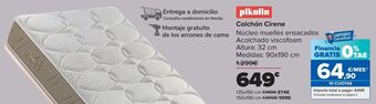 Carrefour Pikolin colchón cirene oferta