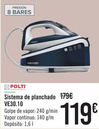 Carrefour Polti sistema de planchado ve30.10 oferta