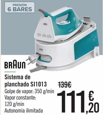 Carrefour Braun sistema de planchado si1013 oferta