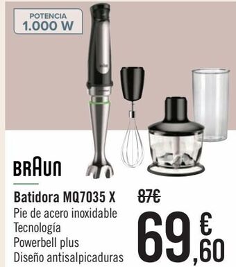 Carrefour Braun batidora mq7035 x oferta