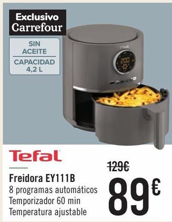 Carrefour Tefal freidora ey111b oferta