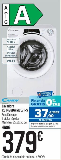 Carrefour Candy lavadora r01496dwmce/1-s oferta