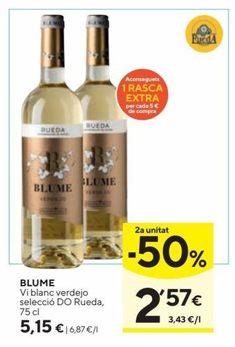 Caprabo Vino blanco blume oferta