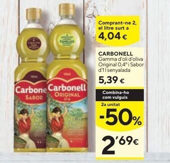 Caprabo Aceite de oliva carbonell oferta