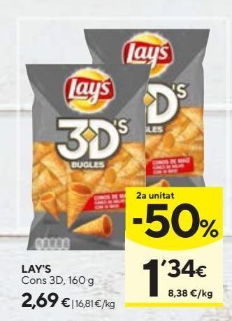 Caprabo Patatas chips lay's oferta