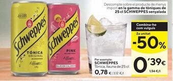 Caprabo Tónica schweppes oferta