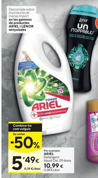Caprabo Detergente líquido ariel oferta
