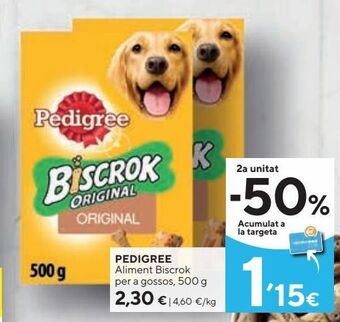 Caprabo Comida para perros pedigree oferta