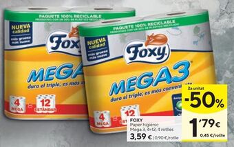 Caprabo Papel higiénico foxy oferta