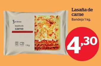 La Sirena Lasaña de carne oferta