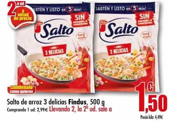 Unide Supermercados Salto de arroz 3 delicias findus oferta